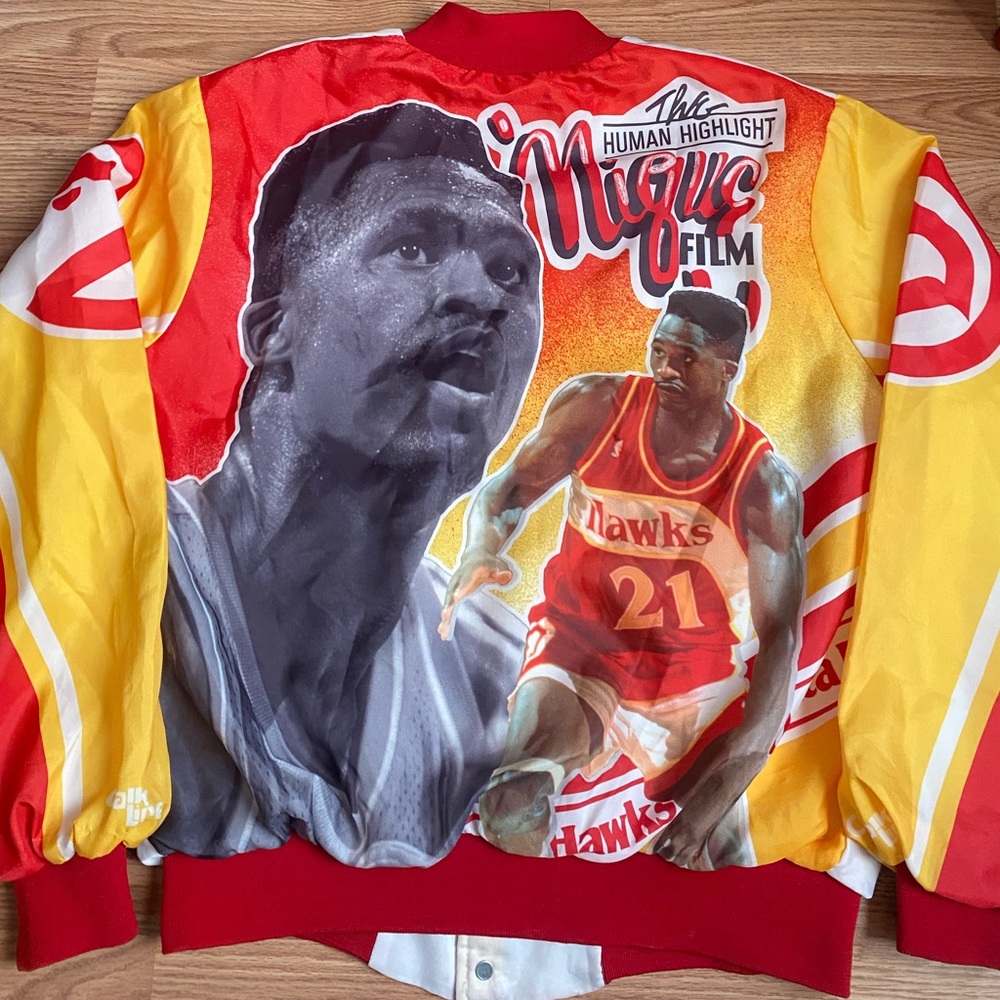 Vintage NBA ChalkLine Atlanta Hawks Fanimation Starter Jacket Dominique Wilkins